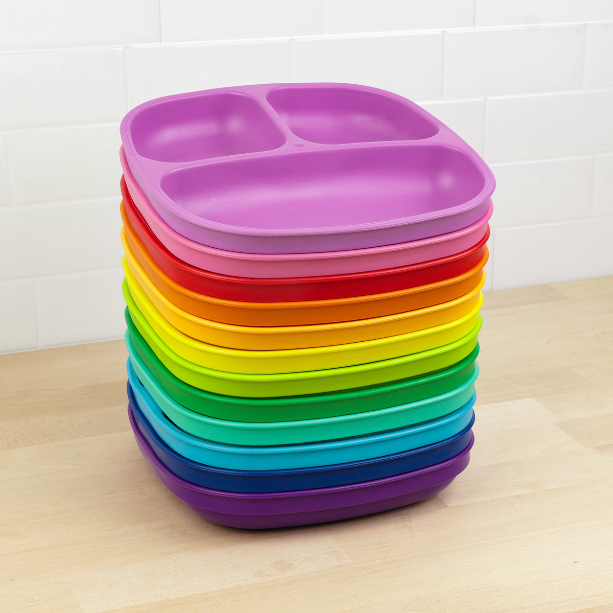 Silicone Divided Plate - Buttercup main image 1