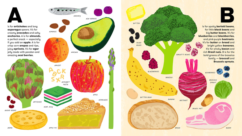 Artichoke to Zuchinni (Inside Pages Letters A & B) by Alice Oehr