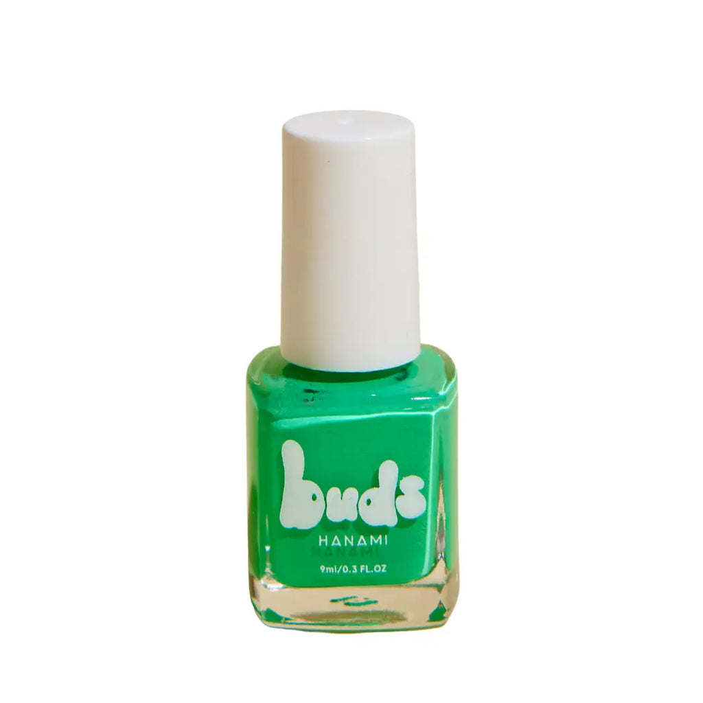 Hanami Buds Nail Polish for Kids in Green (Lizard). Plant Based formula, Quick Drying and Australian Made.