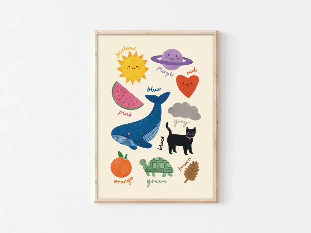 Colours Educational Print - A3 – Hello Buttercup