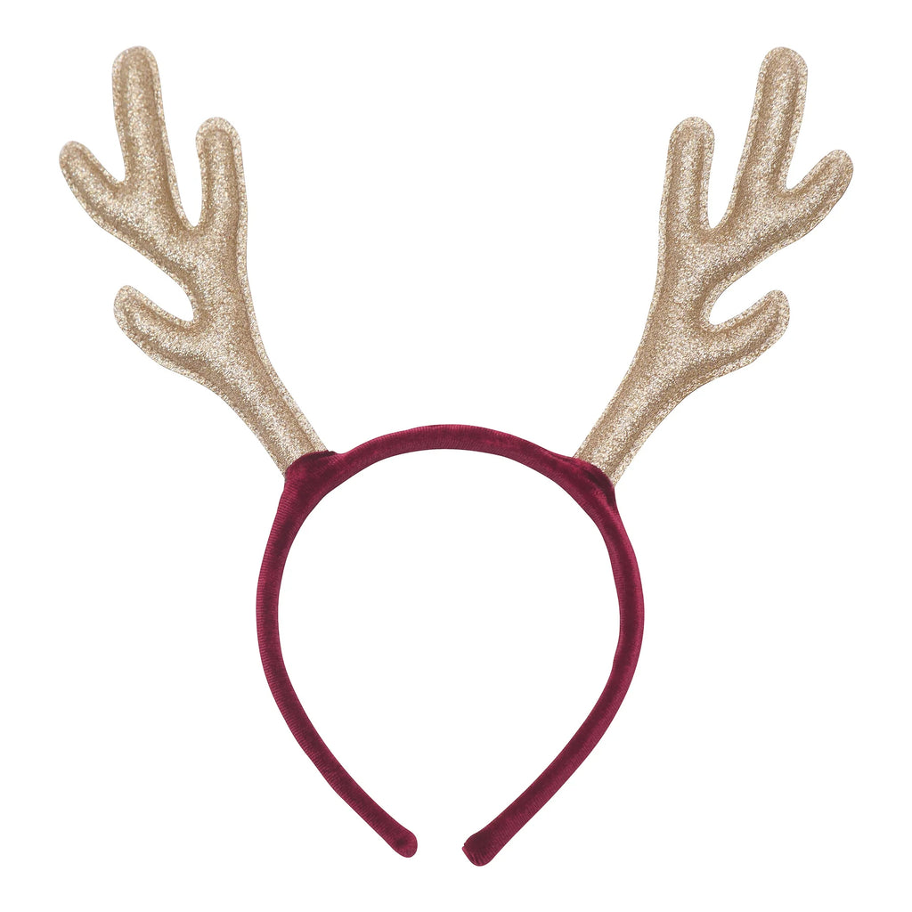 Shimmery Rudolph Antlers Headband – Kids Christmas Accessory