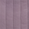 Close-up of quilted lavender stroller fabric – Detailed view of the quilted cotton texture of the lavender stroller seat.
