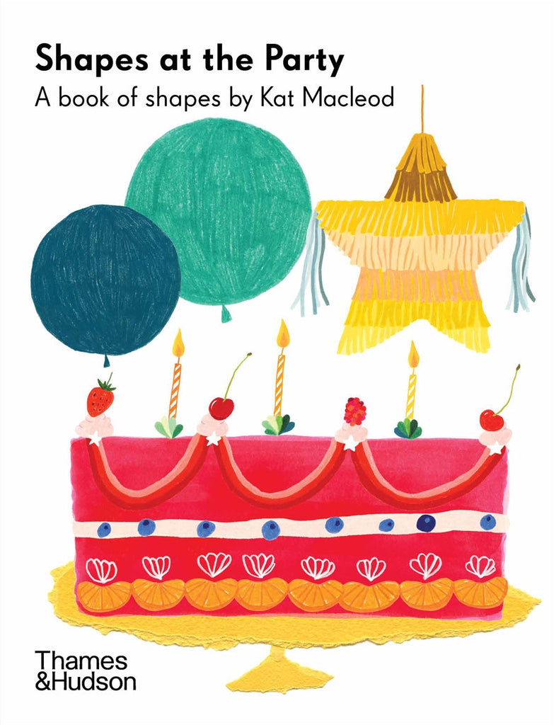 Colorful board book by Kat Macleod teaching shapes through a birthday party theme, featuring vibrant illustrations and sturdy pages for little hands. Perfect for ages 0+.