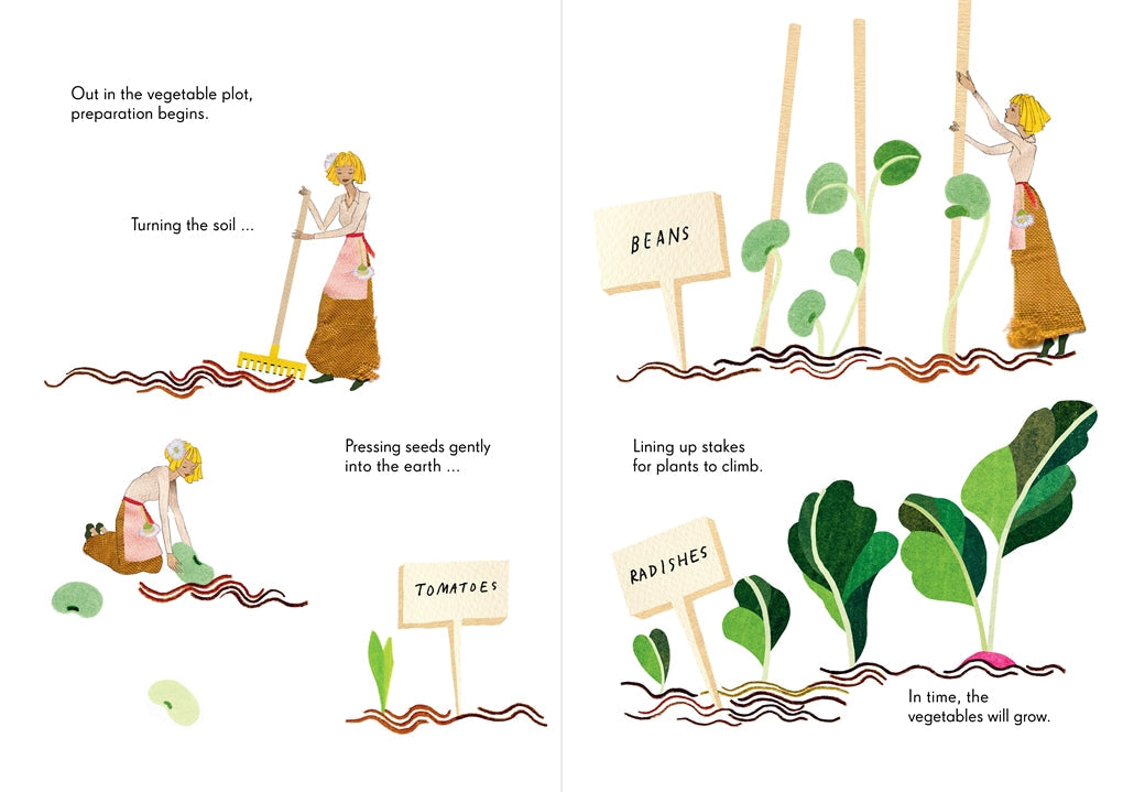 Gardening Story Childrens Hardcover Book
