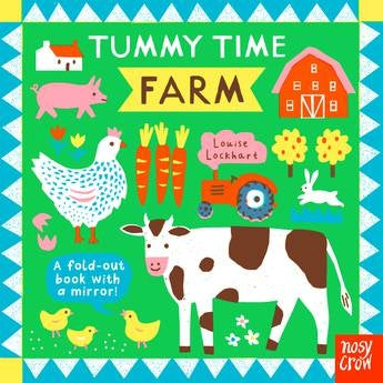 Tummy Time Baby Board Book with Mirror